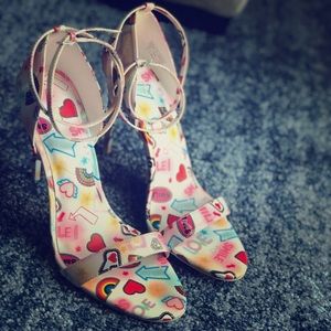 Aldo Multicolor Sandy Sandal Heels